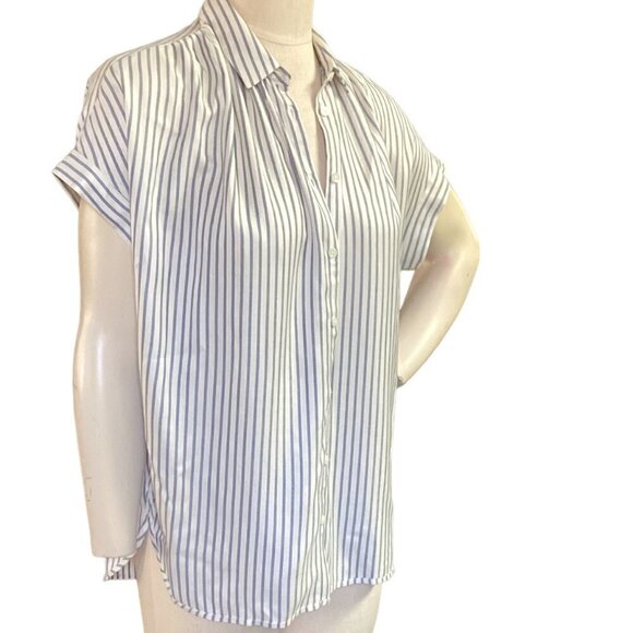 Madewell Central Shirt in Dalton Stripe Sz S #149H - Picture 4 of 9